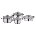 8 Piece Aqua Cookware Set