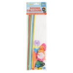 Thingz Round Balloons & Sticks 10 Pack