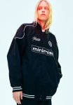 Motif-detail Padded Jacket - Black & Minimise