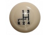 Vintage Speed Gear Knob With Stock Shift Pattern Ivory 10MM Thread - Autostyle Motorsport South Africa