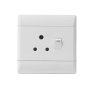Cbi Single Switch Plug - 4X4 White