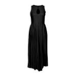 Black Keyhole Linen Dress