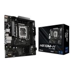 ASRock H810M-H Intel LGA1851 Micro Atx Motherboard - Black Zoopateq