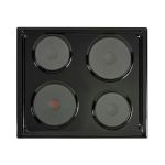 Defy 60CM Black Solid Electric Hob - DHD332
