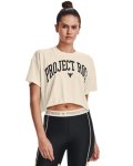 Women's Project Rock Crop Short Sleeve - Summit White XL