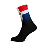 Dominican Flag Socks - Small Black