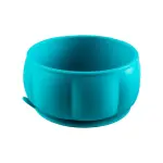 Feeding Bowl With Suction Base Pumpkin Teal