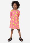 Patterned Cotton Dress - Pink