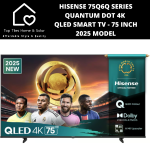 Hisense 75Q6Q Series Quantum Dot 4K Qled Smart Tv - 75 Inch 2025 Model
