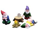 Decor Resin MINI Drunk Gnome Ornaments For Garden Decoration - 6 Piece