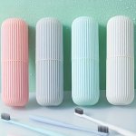 Portable Toothbrush Storage Case Travel Toothbrush And Toothpaste Holder Oral Care Accessories Bathroom Organizer Home And Outdo