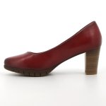 Ladies Soft Sian Heels In Dark Red - Dark Red 8