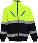 Pioneer Winter Bunny Jacket Zip Off Sleeve Two Tone Lime navy