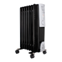 Mellerware Mohabi 1500 7 Oil Fin Steel Heater Black 1500W