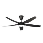 Breeze Master Led Ceiling Fan Black White - Black