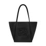 K/autograph Patch Medium Tote -black/nickel