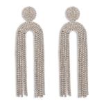 Silver Rhodium Mega Earrings