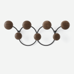 Umbra Dotsy 7 Hook - Black & Walnut