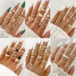 8PCS/18PCS/21PCS/22PCS/23PCS/24PCS/27PCS/28PCS Fashion Imitation Pearl Rhinestones Simple Metal Elements Love Flowers Butterfly 