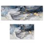 Kitchen Rugs And Floor Mats Grey Blue Non-slip Turquoise Foam Cushion