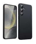 Shockproof Liquid Silicone Back Cover For Samsung Galaxy A55 -black
