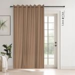 Ready Made Eyelet Blockout Curtain Latte - 500X218