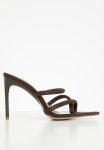 JOELLA-3 Toe Loop Stiletto Mule - Brown