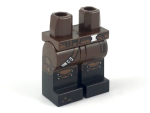 Parts Hips And Legs With Molded Black Lower Legs Boots And Printed Reddish Brown Belt And Strap With Silver Buckles Boot Tongu