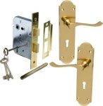 Lock Set 3L Vic Gbl Scrl
