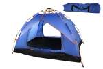 2-PERSON Water-resistant Instant Camping Tent With Carry Bag - 205 X 130CM - Orange And Black