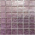 Metallic Texture Lilac Mosaic Tiles Sheet Size 15X15CM