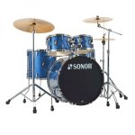 Sonor Aqx Stage Drum Set Blue Ocean Sparkle