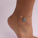 Versatile And Stylish Ocean Style Starfish Pendant Chain Anklet For Women Daily Casual
