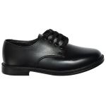 Toughees - Hank Infant/youth/boys/mens Lace Up Black Leather School Shoes