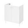 Easy Free Standing Bathroom Cabinet 2 Door White W70CMXD40CMXH80CM