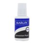 Marlin Office Essentials Correction Fluid Bottle 20ML With Brush 12'S Quick Dry