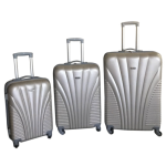 Smte 3-PIECE Travel 28-INCH Luggage Suitcase Set Stylish Gold With Keychain