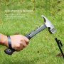 Camping Hammer Heavy-duty Multifunctional Steel Hammer With Tent Stake Remover & Holding Strap Outdoor Camping Hiking Tool