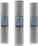 Definitive Water 20 Big Blue Carbon Block Water Filter Replacement Cartridge Pack Of 3