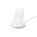 Belkin - Boostcharge 15WATT Wireless Charging Stand With Wall Charger ac Adaptor Included And Usb-c Cable - White