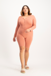 Evie Sleep Romper - Desert Sand - XL