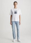 Calvin Klein Flower Boxy T-Shirt - XL White