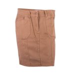 Ladies Stretch Cargo Skirt Caramel - 40