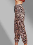 Tan Cheetah JOGGERS - Large