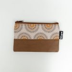 Shwe Leather-look Clutch Bag - Cream