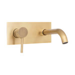- Brass Wall Mounted Mixer & Back Plate