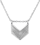 B126-C29899 - 925 Sterling Silver Chevron Necklace