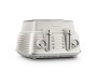 De'Longhi De& 39 Longhi Scultura Selections Toaster 4 Slice Limestone White