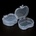 10PCS Apple-shaped Transparent Storage Boxes - Versatile For Cosmetics Jewelry Candy & More - Portable Pill Organizer And Home O