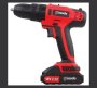 Casals Drill Impact Cordless Plastic Red 13PIECE 18V